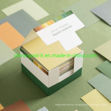 Square Cube Paper Notes Packed Into Paper Box